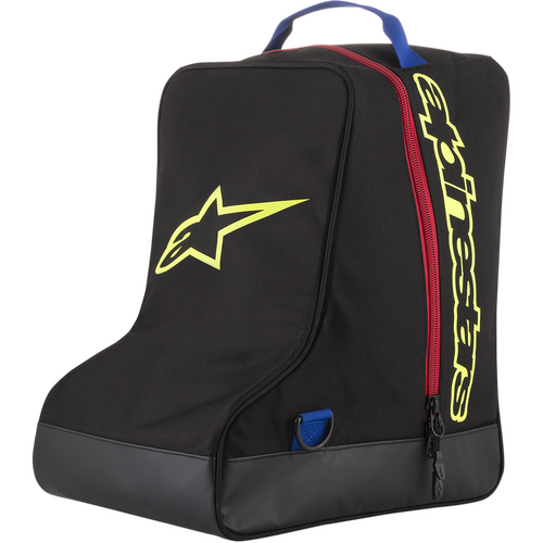ALPINESTARS BOOT BAG BLACK FLURO YELLOW BLUE RED