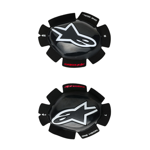 ALPINESTARS GP TECH KNEE SLIDER BLACK WHITE