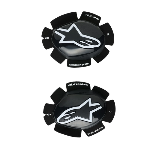 ALPINESTARS GP PLUS KNEE SLIDER BLACK WHITE