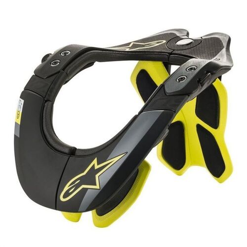 ALPINESTARS BNS TECH 2 NECK SUPPORT BLACK FLURO YELLOW L/XL