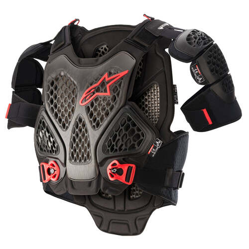 ALPINESTARS A6 CHEST ARMOUR BLACK ANTHRACITE RED XS/S