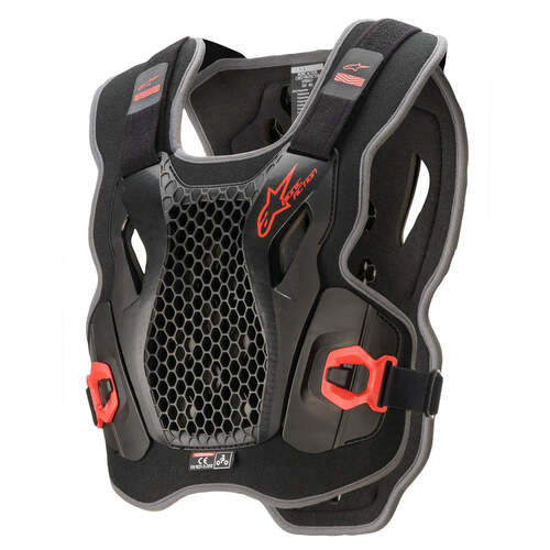 ALPINESTARS BIONIC ACTION CHEST PROTECTOR BLACK RED M/L