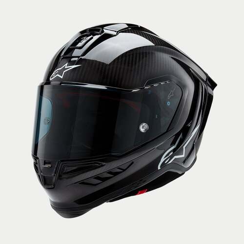 ALPINESTARS SUPERTECH SR10 SOLID BLACK CARBON MATT AND GLOSS HELMET XL