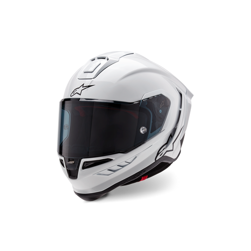 ALPINESTARS SUPERTECH SR10 SOLID WHITE GLOSS BLACK MATT HELMET XS