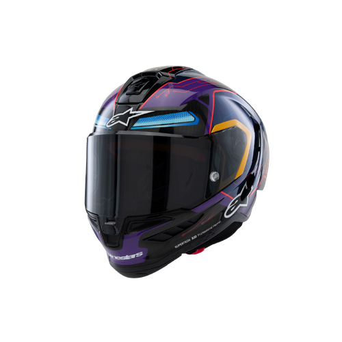 ALPINESTARS SUPERTECH SR10 MARTINATOR LE HELMET BLUE PURPLE XS