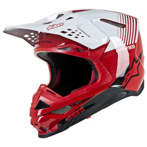 ALPINESTARS SUPERTECH S-M10 DYNO HELMET GLOSS RED WHITE S