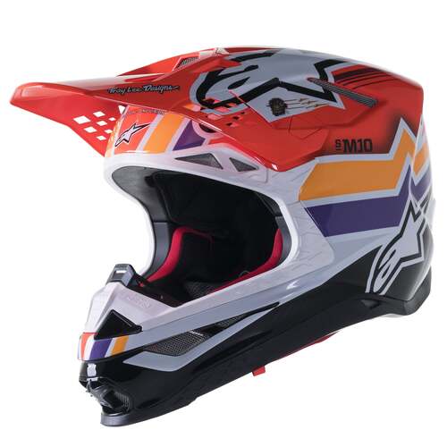 ALPINESTARS 23 S-M10 TROY LEE DESIGN EDITION FIRESTARTER RED L