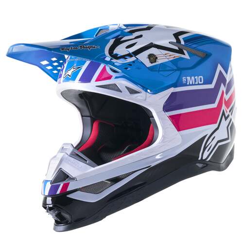 ALPINESTARS 23 S-M10 TROY LEE DESIGN EDITION STARLIT BLUE XL