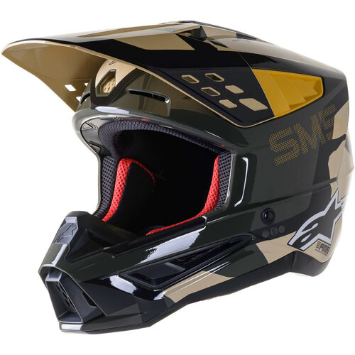 ALPINESTARS SM5 ROVER HELMET KAK BLACK CAMO ORANGE XS