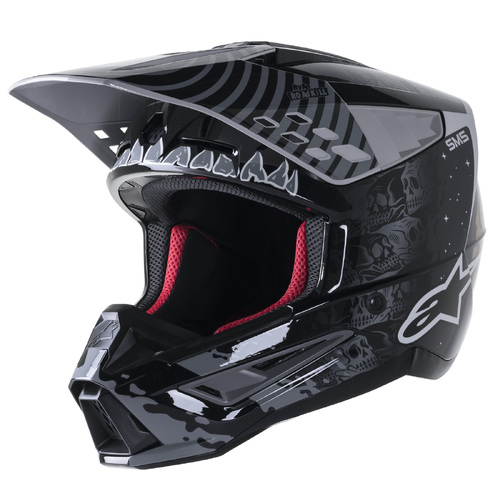 ALPINESTARS SM5 SOLAR FLARE GLOSS BLACK GREY COLD XS