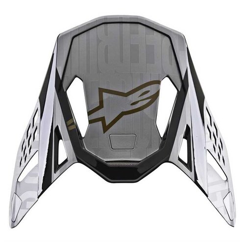 ALPINESTARS S-M10 ALLOY VISOR SILVER BLACK GOLD