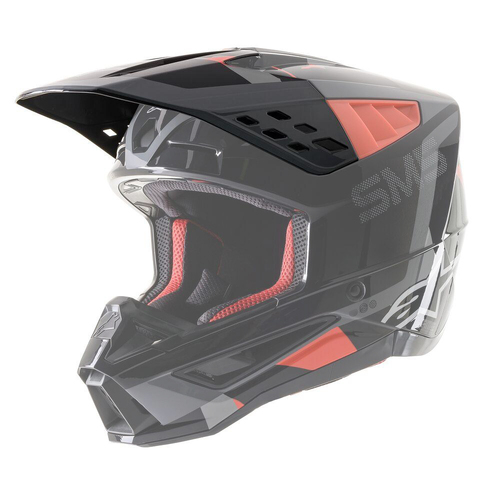 ALPINESTARS SM5 ROVER VISOR ANTHRACITE FLURO RED