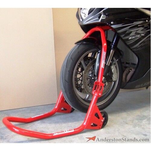 ANDERSON STANDS FRONT STEERING HEAD LIFT STAND - RED