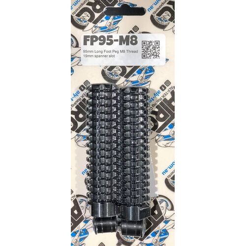 ALY-TEK ATRC 95MM LONG FOOT PEG M8 THREAD