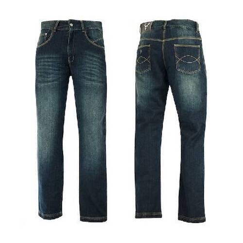 BULL-IT MENS VINTAGE SR6 JEANS BLUE LONG 42