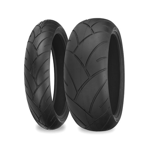 Shinko 005 Advance Rear Tyre 180/55-ZR17 Blue Smoke Bomb