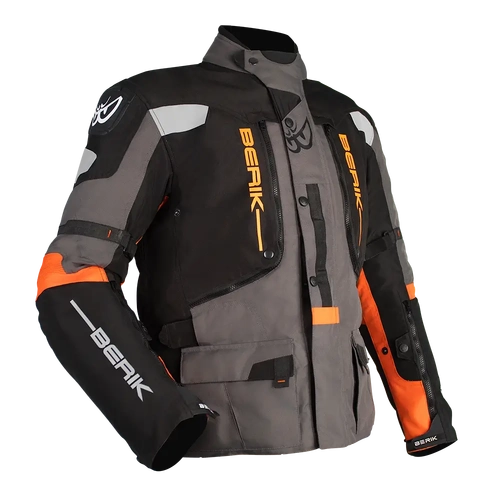 BERIK EXPLORER-ADV JACKET BLACK GREY ORANGE 50