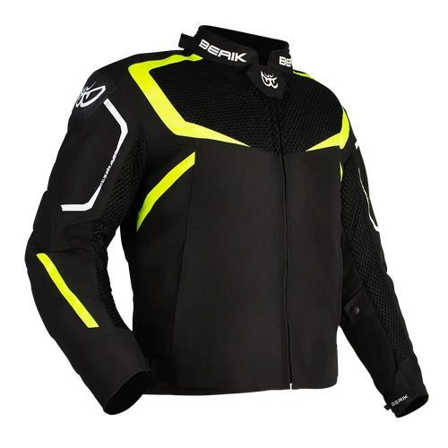 BERIK 4 SEASONS TEXTILE JACKET BLACK HI VIZ  50