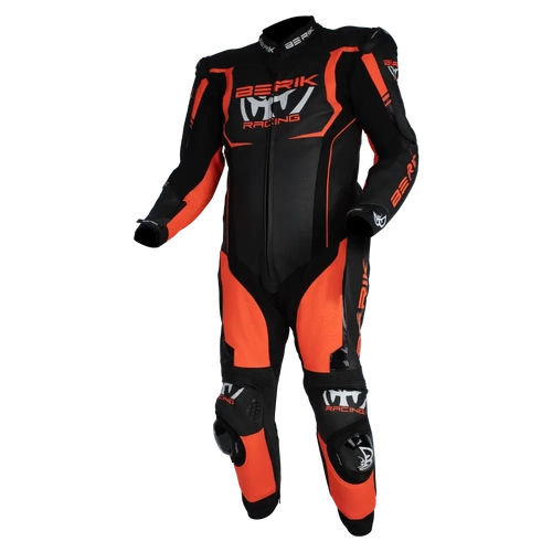 BERIK MUGELLO LEATHER RACE SUIT BLACK RED 48