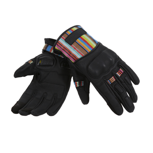 MotoGirl Bessie Gloves Stripe M