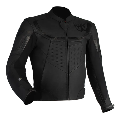 BERIK STRADA LEATHER JACKET BLACK 48