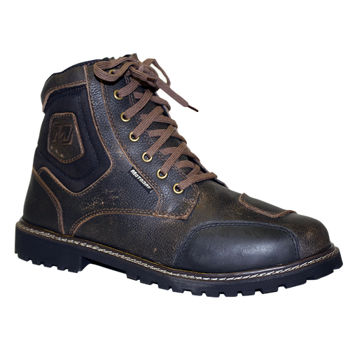 MOTODRY ROADSTER LEATHER WATERPROOF BOOT RUBBED BROWN 41
