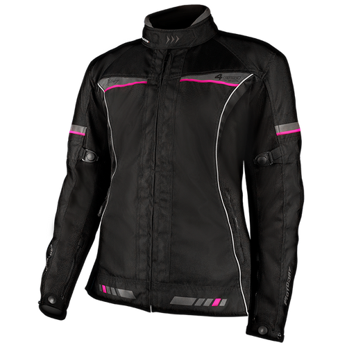 MOTODRY LADIES 4 SEASONS JACKET BLACK GREY MAGENTA 8