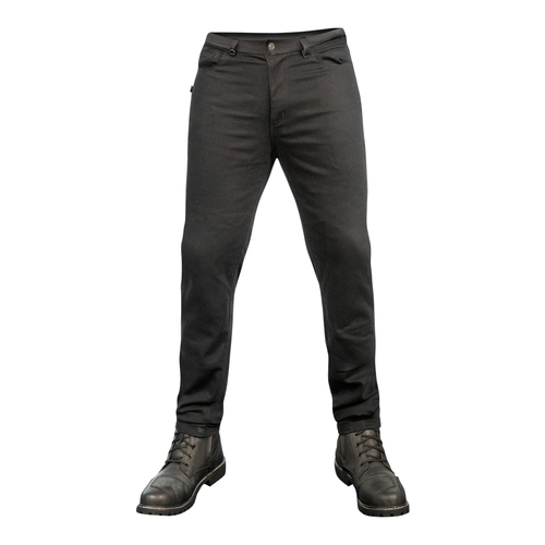 MOTODRY ORIGINALS HEAVY DUTY COTTON MENS JEANS BLACK SLIM 28