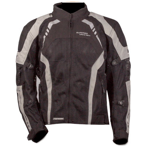 MOTODRY ULTRA VENT JACKET BLACK GREY S