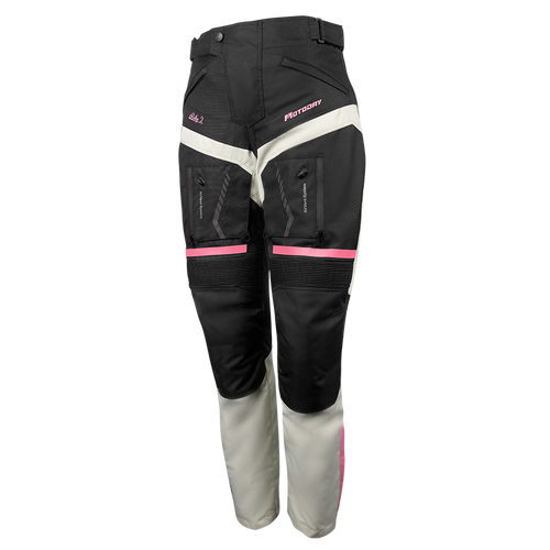 MOTODRY RALLYE 2 LADIES PANTS BLACK GREY MAGENTA 10