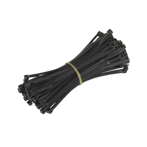 WHITES CABLE TIES 100 x 2.5mm (100/BAG) - BLACK