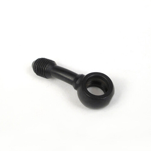 WHITES BRAKE FITTING 10mm BANJO - 15DEG - STEEL - BLACK
