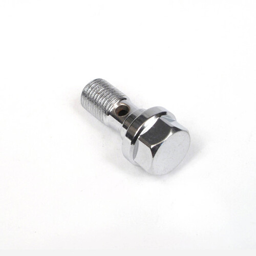 WHITES BRAKE FITTING 10mm BANJO BOLT 10 x 1.0 - CHROME