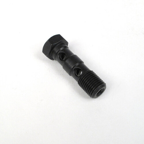 WHITES BRAKE FITTING 10mm DOUBLE BANJO BOLT 10 x 1.0 - BLACK