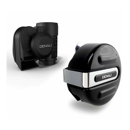 DENALI SOUNDBOMB V-TWIN DUAL-TONE AIR HORN W/ COVER - CHROME