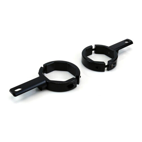 DENALI USD FORK TUBE LIGHT MOUNT/ 50-60MM DIAMETER TUBES - BLACK