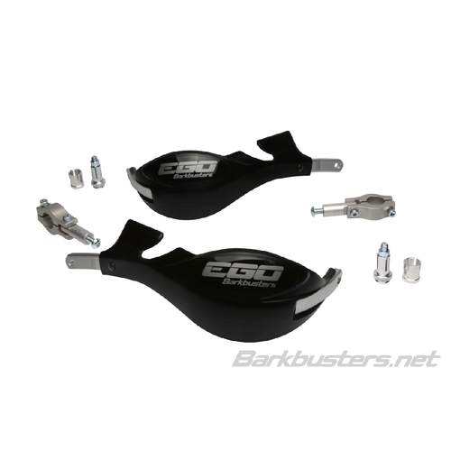 BARKBUSTERS EGO HANDGUARD STRAIGHT 22mm TWO POINT MOUNT - BLACK