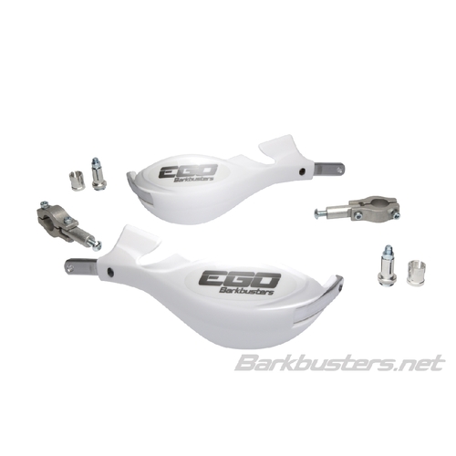 BARKBUSTERS EGO HANDGUARD STRAIGHT 22mm TWO POINT MOUNT - WHITE