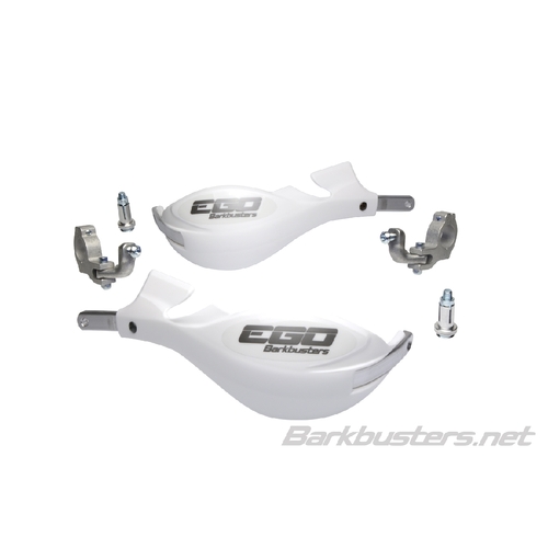 BARKBUSTERS EGO HANDGUARD TAPERED TWO POINT MOUNT - WHITE