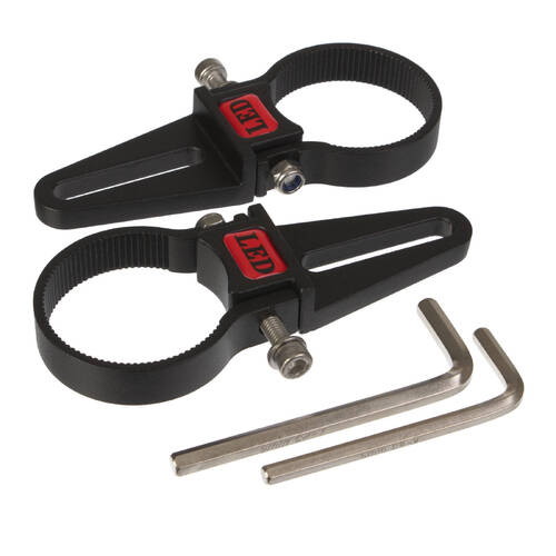 WHITES LED LIGHT BAR TUBE MOUNT BRACKETS 2in PAIR