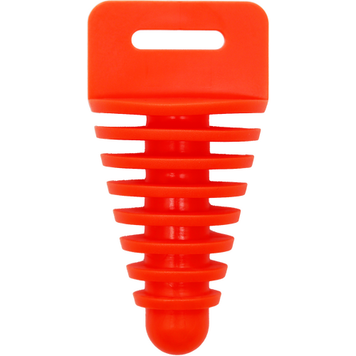 MOTORCYCLE SPECIALTIES MID SIZE EXHAUST PLUG ORANGE - EXP6