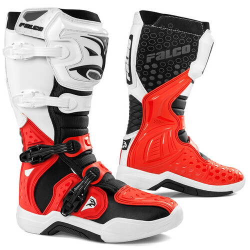 FALCO LEVEL BOOT WHITE RED 39