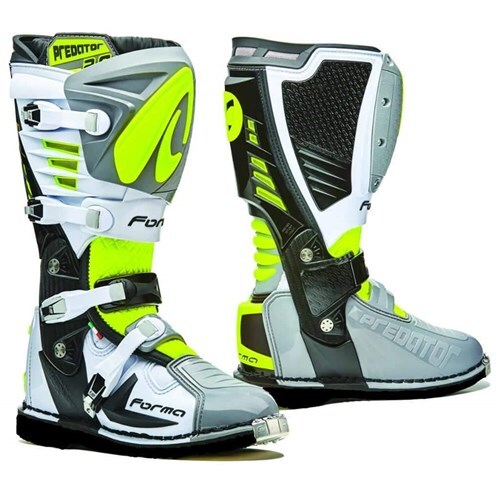 FORMA PREDATOR 2.0 BOOT GREY WHITE NEON FLURO YELLOW 41