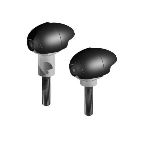 GBRACING BULLET FRAME SLIDERS / CRASH KNOBS (RACE) - YAMAHA YZF-R6