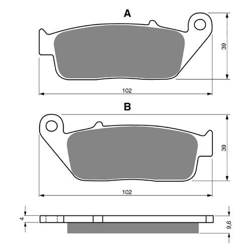 GOLDfren S3 Sintered Sports  Brake Pads - GF014S3