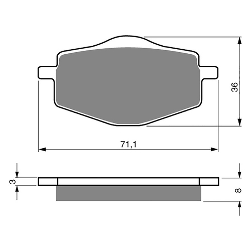 GOLDfren K5 Off-Road Racing  Brake Pads - GF018K5