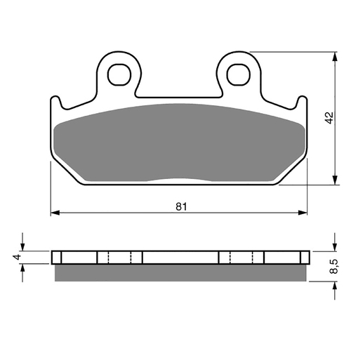 GOLDfren S3 Sintered Sports  Brake Pads - GF025S3