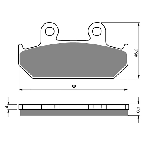 GOLDfren S3 Sintered Sports  Brake Pads - GF051S3