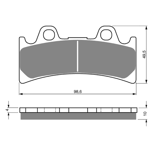 GOLDfren S3 Sintered Sports  Brake Pads - GF054S3