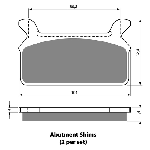 GOLDfren S3 Sintered Sports  Brake Pads - GF063S3